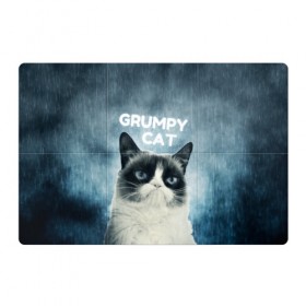 Магнитный плакат 3Х2 с принтом Grumpy Cat в Новосибирске, Полимерный материал с магнитным слоем | 6 деталей размером 9*9 см | кот | котики | коты | мем | мемы | сердитый кот