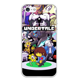 Чехол для iPhone 5/5S матовый с принтом UNDERTALE в Новосибирске, Силикон | Область печати: задняя сторона чехла, без боковых панелей | annoying | asriel | chara | dog | frisk | game | games | papyrus | sans | tale | under | undertale | азриэль | андертейл | игра | игры | надоедливая | надоедливые | папирус | санс | собака | собаки | фриск | чара