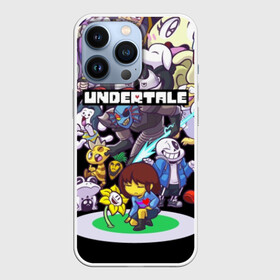 Чехол для iPhone 13 Pro с принтом UNDERTALE в Новосибирске,  |  | annoying | asriel | chara | dog | frisk | game | games | papyrus | sans | tale | under | undertale | азриэль | андертейл | игра | игры | надоедливая | надоедливые | папирус | санс | собака | собаки | фриск | чара