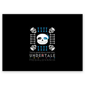 Поздравительная открытка с принтом Undertale в Новосибирске, 100% бумага | плотность бумаги 280 г/м2, матовая, на обратной стороне линовка и место для марки
 | alphys | animation | asriel | comic dub | comic dubs | deltarune | gaming | toriel | undertale | андертеил | история | подземная | фриск | чай тв | чара