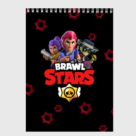 Скетчбук с принтом BRAWL STARS - COLT в Новосибирске, 100% бумага
 | 48 листов, плотность листов — 100 г/м2, плотность картонной обложки — 250 г/м2. Листы скреплены сверху удобной пружинной спиралью | android | brawl stars | bull | colt | games | mobile game | stars | берли | бо | брок | ворон | джесси | динамайк | дэррил | игры | кольт | леон | мобильные игры | мортис | нита | пайпер | пенни | поко | пэм | рикошет | спайк | тара | фрэн