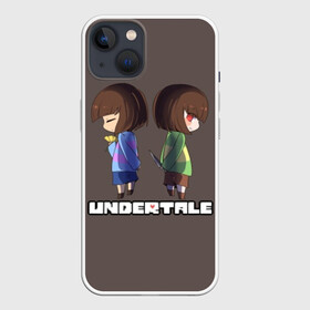 Чехол для iPhone 13 с принтом Undertale в Новосибирске,  |  | animation | chara | comic | dub | flowey | frisk | megalovania | papyrus | sans | undertale comic dub | андертейл | папирус | подземная | санс | сказка