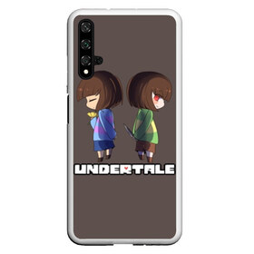 Чехол для Honor 20 с принтом Undertale в Новосибирске, Силикон | Область печати: задняя сторона чехла, без боковых панелей | animation | chara | comic | dub | flowey | frisk | megalovania | papyrus | sans | undertale comic dub | андертейл | папирус | подземная | санс | сказка