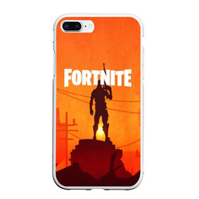 Чехол для iPhone 7Plus/8 Plus матовый с принтом Fortnite в Новосибирске, Силикон | Область печати: задняя сторона чехла, без боковых панелей | 3d | fortnite | абстракция | дизайн | закат | игра | искусство | минимализм | надпись | оружие | природа | силуэт | текстура