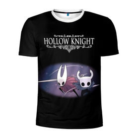Мужская футболка 3D спортивная с принтом Hollow Knight. в Новосибирске, 100% полиэстер с улучшенными характеристиками | приталенный силуэт, круглая горловина, широкие плечи, сужается к линии бедра | 3d | hollow knight | игра | полый рыцарь | холлоу найт