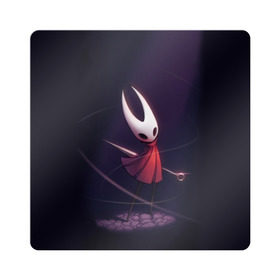 Магнит виниловый Квадрат с принтом Hollow Knight в Новосибирске, полимерный материал с магнитным слоем | размер 9*9 см, закругленные углы | hollow knight | детская | для детей | игра | компьютерная игра | королевство | рыцарь | темный рыцарь | холлов кнайт | экшен