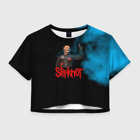 Женская футболка Crop-top 3D с принтом Slipknot в Новосибирске, 100% полиэстер | круглая горловина, длина футболки до линии талии, рукава с отворотами | slipknot | джей вайнберг | кори тейлор | крис фен | крэйг джонс | метал | мик томсон | музыка | петля | рок | сид уилсон | скользящий узел | слайпкнот | слипкнот | слипнот | удавка