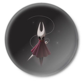 Значок с принтом Hollow Knight в Новосибирске,  металл | круглая форма, металлическая застежка в виде булавки | hollow knight | детская | для детей | игра | компьютерная игра | королевство | рыцарь | темный рыцарь | холлов кнайт | экшен