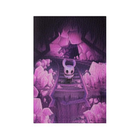Обложка для паспорта матовая кожа с принтом Hollow Knight в Новосибирске, натуральная матовая кожа | размер 19,3 х 13,7 см; прозрачные пластиковые крепления | hollow knight | детская | для детей | игра | компьютерная игра | королевство | рыцарь | темный рыцарь | холлов кнайт | экшен