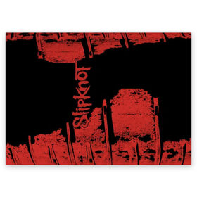 Поздравительная открытка с принтом Slipknot в Новосибирске, 100% бумага | плотность бумаги 280 г/м2, матовая, на обратной стороне линовка и место для марки
 | band | corey taylor | jim root | metal | mick thomson | music | official | альтернативный | глэм | готик | гранж | метал | музыка | пост | рок | хард