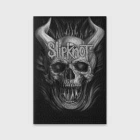 Обложка для паспорта матовая кожа с принтом Slipknot в Новосибирске, натуральная матовая кожа | размер 19,3 х 13,7 см; прозрачные пластиковые крепления | band | corey taylor | jim root | metal | mick thomson | music | official | альтернативный | глэм | готик | гранж | метал | музыка | пост | рок | хард