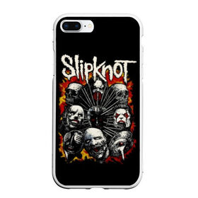 Чехол для iPhone 7Plus/8 Plus матовый с принтом Slipknot в Новосибирске, Силикон | Область печати: задняя сторона чехла, без боковых панелей | band | corey taylor | jim root | metal | mick thomson | music | official | альтернативный | глэм | готик | гранж | метал | музыка | пост | рок | хард