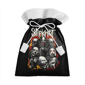 Подарочный 3D мешок с принтом Slipknot в Новосибирске, 100% полиэстер | Размер: 29*39 см | Тематика изображения на принте: band | corey taylor | jim root | metal | mick thomson | music | official | альтернативный | глэм | готик | гранж | метал | музыка | пост | рок | хард