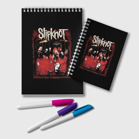 Блокнот с принтом Slipknot в Новосибирске, 100% бумага | 48 листов, плотность листов — 60 г/м2, плотность картонной обложки — 250 г/м2. Листы скреплены удобной пружинной спиралью. Цвет линий — светло-серый
 | band | corey taylor | jim root | metal | mick thomson | music | official | альтернативный | глэм | готик | гранж | метал | музыка | пост | рок | слипкнот | хард