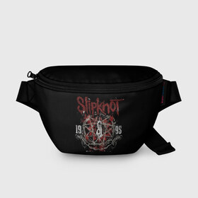 Поясная сумка 3D с принтом Slipknot в Новосибирске, 100% полиэстер | плотная ткань, ремень с регулируемой длиной, внутри несколько карманов для мелочей, основное отделение и карман с обратной стороны сумки застегиваются на молнию | band | corey taylor | jim root | metal | mick thomson | music | official | альтернативный | глэм | готик | гранж | метал | музыка | пост | рок | слипкнот | хард