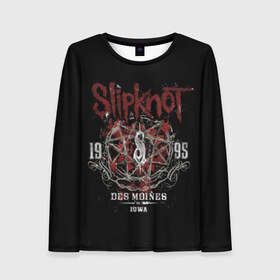 Женский лонгслив 3D с принтом Slipknot в Новосибирске, 100% полиэстер | длинные рукава, круглый вырез горловины, полуприлегающий силуэт | band | corey taylor | jim root | metal | mick thomson | music | official | альтернативный | глэм | готик | гранж | метал | музыка | пост | рок | слипкнот | хард