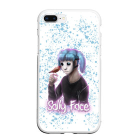 Чехол для iPhone 7Plus/8 Plus матовый с принтом Sally Face в Новосибирске, Силикон | Область печати: задняя сторона чехла, без боковых панелей | Тематика изображения на принте: game | horror | larry | logo | mask | new | sally face | sf | ангел | боке | волосы | гизмо | девид | девочка | игра | казнь | ларри | лицемер | логотип | мальчик | маска | мрачная | на лице | надпись | призраки | розовый