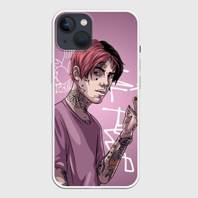 Чехол для iPhone 13 с принтом Lil Peep в Новосибирске,  |  | Тематика изображения на принте: crybaby | gustav elijah ahr | hellboy | lil peep | lilpeep | peep | rap | густав элайджа ар | лил пип | рэп | хип хоп | эмо рэп