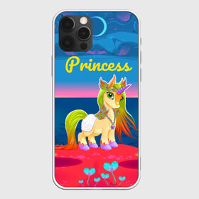 Чехол для iPhone 12 Pro Max с принтом Единорог принцессы в Новосибирске, Силикон |  | Тематика изображения на принте: pony | грива | девочка | единорог | конь | копыта | красивая | лошадка | лошадь | милая | пони | природа закат | радуга