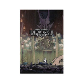 Обложка для паспорта матовая кожа с принтом HOLLOW KNIGHT в Новосибирске, натуральная матовая кожа | размер 19,3 х 13,7 см; прозрачные пластиковые крепления | game | games | hallownest | hollow knight | безымянный рыцарь | бои | враги | заброшенное королевство | игра | исследование | компьютерная игра | насекомые | персонаж | поиск | приключения | секреты