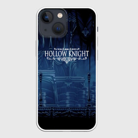 Чехол для iPhone 13 mini с принтом HOLLOW KNIGHT в Новосибирске,  |  | game | games | hallownest | hollow knight | безымянный рыцарь | бои | враги | заброшенное королевство | игра | исследование | компьютерная игра | насекомые | персонаж | поиск | приключения | секреты