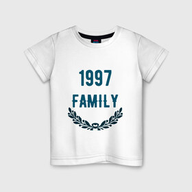 Детская футболка хлопок с принтом Family в Новосибирске, 100% хлопок | круглый вырез горловины, полуприлегающий силуэт, длина до линии бедер | 1997 | 1997 family | family | jesus | rap | грустный | джизус | джизус возрождение | джизус рэпер | джизус ты ювелир | мерч | музыка | реп | рэп | семья | счастливый