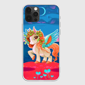 Чехол для iPhone 12 Pro Max с принтом Милый единорог в Новосибирске, Силикон |  | Тематика изображения на принте: pony | грива | девочка | единорог | конь | копыта | красивая | лошадка | лошадь | милая | пони | природа закат | радуга