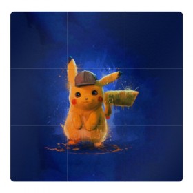 Магнитный плакат 3Х3 с принтом Pikachu Pika Pika в Новосибирске, Полимерный материал с магнитным слоем | 9 деталей размером 9*9 см | pika | pikachu | аниме | детская | детям | игры | молния | мышка | мышь | пика | пикачу | покемон | покемоны