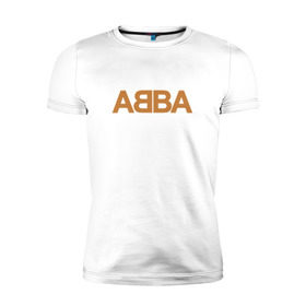 Мужская футболка премиум с принтом ABBA в Новосибирске, 92% хлопок, 8% лайкра | приталенный силуэт, круглый вырез ворота, длина до линии бедра, короткий рукав | Тематика изображения на принте: абба | агнета | анни фрид | брур | бьорн | коллектив | музыка | швеция
