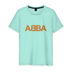Мужская футболка хлопок с принтом ABBA в Новосибирске, 100% хлопок | прямой крой, круглый вырез горловины, длина до линии бедер, слегка спущенное плечо. | Тематика изображения на принте: абба | агнета | анни фрид | брур | бьорн | коллектив | музыка | швеция