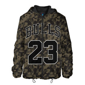 Мужская куртка 3D с принтом Chicago Bulls 23 Camo в Новосибирске, ткань верха — 100% полиэстер, подклад — флис | прямой крой, подол и капюшон оформлены резинкой с фиксаторами, два кармана без застежек по бокам, один большой потайной карман на груди. Карман на груди застегивается на липучку | Тематика изображения на принте: bulls | camo | chicago | chicago bulls | nba | баскетбол | буллз | камуфляж | нба | спорт | хаки | чикаго | чикаго буллз