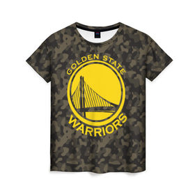 Женская футболка 3D с принтом Golden State Warriors camo в Новосибирске, 100% полиэфир ( синтетическое хлопкоподобное полотно) | прямой крой, круглый вырез горловины, длина до линии бедер | golden state | golden state warriors | nba | warriors | баскетбол | голден стэйт | голден стэйт уорриорз | камуфляж | нба | спорт | уорриорз camo | хаки