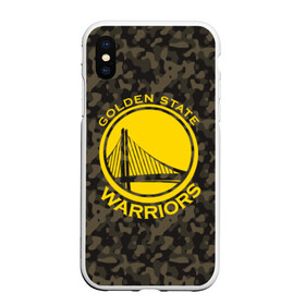 Чехол для iPhone XS Max матовый с принтом Golden State Warriors camo в Новосибирске, Силикон | Область печати: задняя сторона чехла, без боковых панелей | Тематика изображения на принте: golden state | golden state warriors | nba | warriors | баскетбол | голден стэйт | голден стэйт уорриорз | камуфляж | нба | спорт | уорриорз camo | хаки