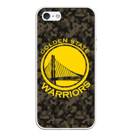 Чехол для iPhone 5/5S матовый с принтом Golden State Warriors camo в Новосибирске, Силикон | Область печати: задняя сторона чехла, без боковых панелей | golden state | golden state warriors | nba | warriors | баскетбол | голден стэйт | голден стэйт уорриорз | камуфляж | нба | спорт | уорриорз camo | хаки