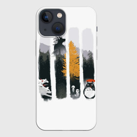 Чехол для iPhone 13 mini с принтом Четыре хранителя леса в Новосибирске,  |  | anime | forest | meme | my neighbor | protectors | tokyo | totoro | аниме | гибли | иероглиф | манга | миядзаки | мой сосед | стиль | тоторо | фентези | хаяо | япония