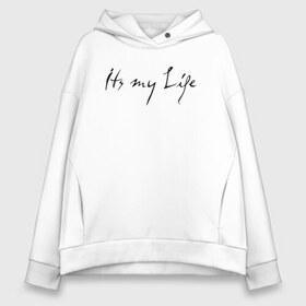 Женское худи Oversize хлопок с принтом Its my Life в Новосибирске, френч-терри — 70% хлопок, 30% полиэстер. Мягкий теплый начес внутри —100% хлопок | боковые карманы, эластичные манжеты и нижняя кромка, капюшон на магнитной кнопке | bon jovi | john | альбом | арена | бон | бон джови | глэм | группа | джови | джон | метал | музыка | надпись | песни | поп | попрок | рок | рокер | смайл | солист | софт | стена | хард | хеви | хевиметал