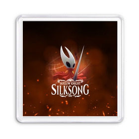 Магнит 55*55 с принтом Hollow Knight: SILKSONG в Новосибирске, Пластик | Размер: 65*65 мм; Размер печати: 55*55 мм | game | games | ghosts | godmaster | hollow | hornet | knight | metroidvania | silksong | zote | гримм | зот | игра | игры | квиррел | найт | песня | полый | призраки | пустой | рыцарь | силксонг | холлоу | хорнет | шелк