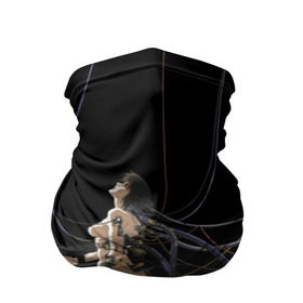 Бандана-труба 3D с принтом Ghost in the shell v.2 в Новосибирске, 100% полиэстер, ткань с особыми свойствами — Activecool | плотность 150‒180 г/м2; хорошо тянется, но сохраняет форму | anime | black. | ghost in the shell | motoko | аниме | мотоко | призрак в доспехах | чёрный