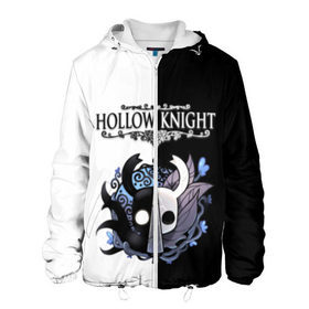 Мужская куртка 3D с принтом Hollow Knight (Black & White) в Новосибирске, ткань верха — 100% полиэстер, подклад — флис | прямой крой, подол и капюшон оформлены резинкой с фиксаторами, два кармана без застежек по бокам, один большой потайной карман на груди. Карман на груди застегивается на липучку | Тематика изображения на принте: game | hollow knight | hollow knight godmaster | hollow knight map | hollow knight ps4 | silksong | белый | зот могучий | игра | карта | королевство | метроидвания | полый король | приключения букашек | халлоунест | холлоу кнайт | черный