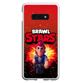 Чехол для Samsung S10E с принтом Brawl Stars Colt в Новосибирске, Силикон | Область печати: задняя сторона чехла, без боковых панелей | boom | brawl | brawl st | brawl stars | colt | logo | map | mobo | pattern | poco | shelly | stars | бравл | взрыв | игра | игры | карта | кольт | лого | мобильные игры | патерн | паттерн | поко | старс | шелли