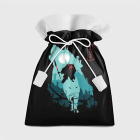 Подарочный 3D мешок с принтом Princess Mononoke в Новосибирске, 100% полиэстер | Размер: 29*39 см | Тематика изображения на принте: anime | ghibli | hayao miyazaki | hime | meme | miyazaki | mononoke | music | princess | studio ghibli | tokyo | иероглиф | манга | стиль | фентези
