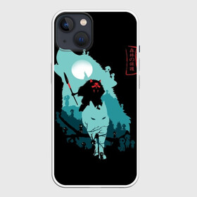 Чехол для iPhone 13 с принтом Princess Mononoke в Новосибирске,  |  | anime | ghibli | hayao miyazaki | hime | meme | miyazaki | mononoke | music | princess | studio ghibli | tokyo | иероглиф | манга | стиль | фентези