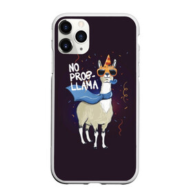 Чехол для iPhone 11 Pro Max матовый с принтом No prob-llama в Новосибирске, Силикон |  | Тематика изображения на принте: лама
lama
вечеринка
тусовка
party
нет проблем