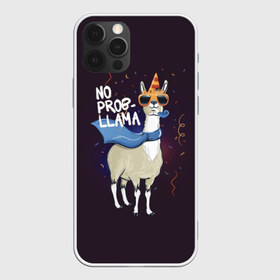 Чехол для iPhone 12 Pro Max с принтом No prob-llama в Новосибирске, Силикон |  | Тематика изображения на принте: лама
lama
вечеринка
тусовка
party
нет проблем