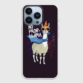 Чехол для iPhone 13 Pro с принтом No prob llama в Новосибирске,  |  | Тематика изображения на принте: лама
lama
вечеринка
тусовка
party
нет проблем