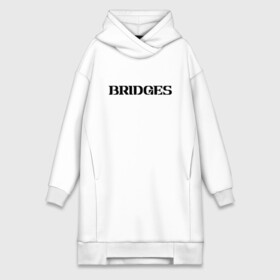 Платье-худи хлопок с принтом BRIDGES в Новосибирске,  |  | bridges | death stranding | fragile express | games | kojima | kojima productions | logo | ludens | игры | кодзима | лого | люденс