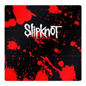 Магнитный плакат 3Х3 с принтом Slipknot (2) в Новосибирске, Полимерный материал с магнитным слоем | 9 деталей размером 9*9 см | horror | music | not | rock | slipk | slipknot | кровь | музыка | рок | слипкнот | ужасы