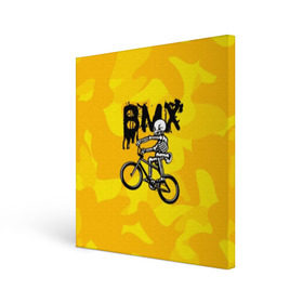 Холст квадратный с принтом BMX в Новосибирске, 100% ПВХ |  | Тематика изображения на принте: bike | bmx | bones | extreme | skeleton | skull | sport | велосипед | скелет | спорт | череп | экстрим