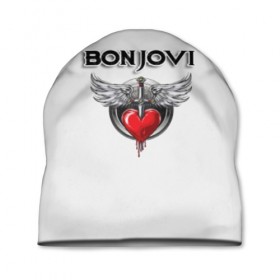 Шапка 3D с принтом Bon Jovi в Новосибирске, 100% полиэстер | универсальный размер, печать по всей поверхности изделия | bon jovi | бон джови | музыка | музыкальная группа | песни | рок | рок группа | рокгруппа