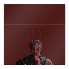 Магнитный плакат 3Х3 с принтом Death Stranding в Новосибирске, Полимерный материал с магнитным слоем | 9 деталей размером 9*9 см | 3d | death stranding | игра | лого | логотип | надпись | открытие миров | робот | чудовище | экшен | эмблема